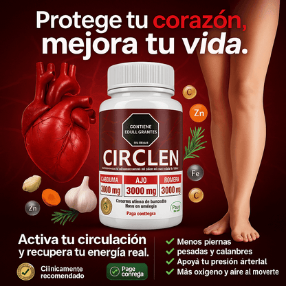 CIRCLEN: HOY SON PIERNAS PESADAS Y FALTA DE AIRE… MAÑANA PUEDE SER QUE TU CORAZÓN NO AGUANTE MÁS