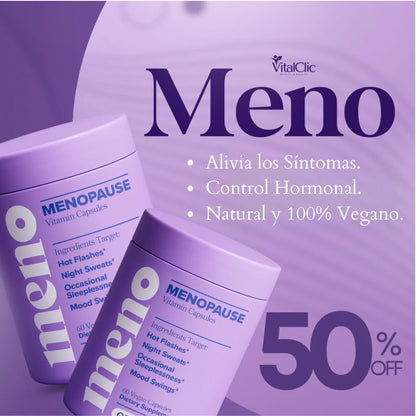 No me reconocía… la menopausia me robó la paciencia, me dejó sin ganas y apagó mi confianza. Con Meno volví a sentirme yo misma: segura, ligera y llena de energía.