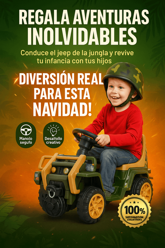 🚗🌿 ¡El Jeep Jungla Montable que hace que tus hijos salgan al patio corriendo de la emoción!