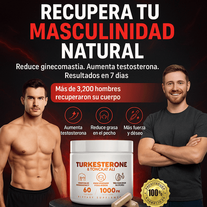 (TURKESTERONA) ELIMINA LA GINECOMASTIA QUE TANTO TIEMPO TE HA AVERGONZADO Y AUMENTA TU TESTOSTERONA
